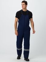 Костюм зимний Труженик-Ультра-2 IMP, куртка и полукомбинезон, т/синий с оранжевой отделкой