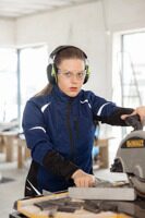 Женская летняя куртка Brodeks KS 228, синий с черной отделкой