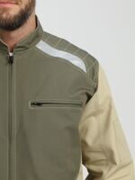Куртка Челси CH (тк.Канвас,270), хаки с бежевой отделкой
