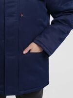Куртка зимняя Бригада NEW, т/синяя с оранжевой отделкой